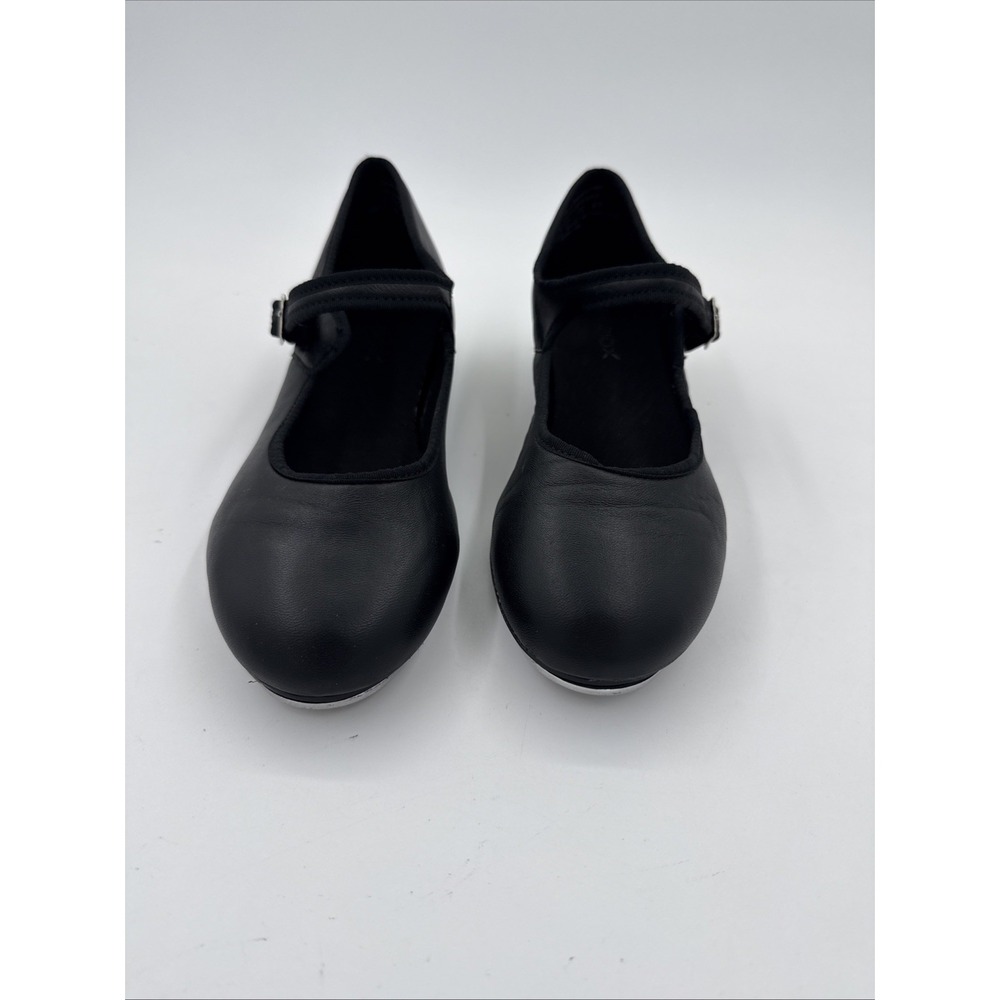 Capezio 3800 Mary Jane Tap Shoes Womens 8.5  Black Leather Tele Tone Taps Dance